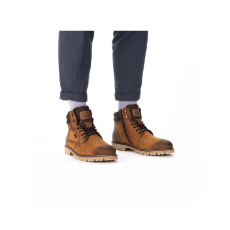 Trzewiki męskie z membraną Tex Rieker F3622-68 żółty - Rieker zdjęcie 1