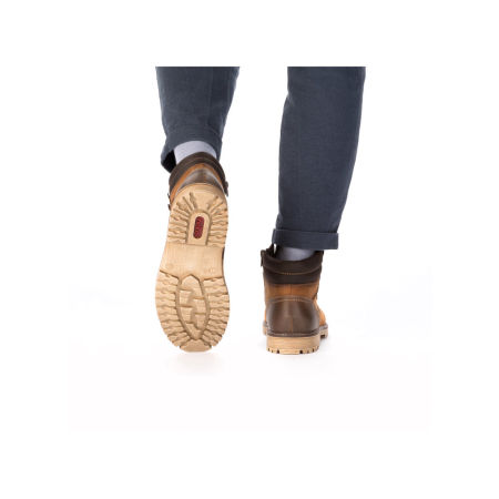 Trzewiki męskie z membraną Tex Rieker F3622-68 żółty - Rieker zdjęcie 3