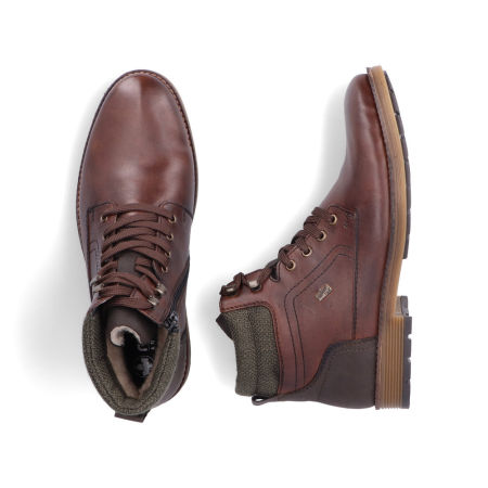 Trzewiki męskie z membraną Rieker F4544-25 Tex brąz