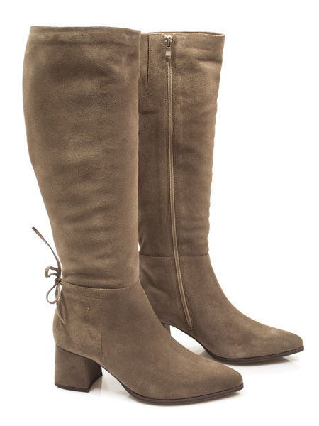 Beżowe kozaki Kotyl 4717