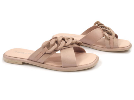 Nude klapki Marco Tozzi 27121