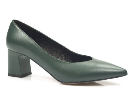 Zielone półbuty czółenka Kotyl 5431