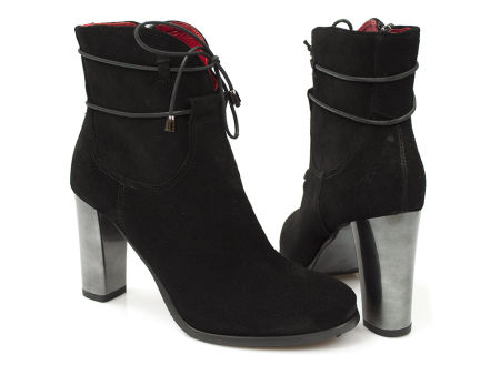Botki na obcasie Karino 1828 czarny