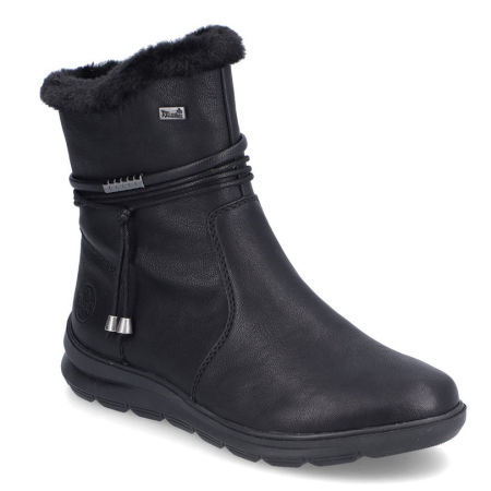 Botki z futerkiem i membraną Rieker Z0070-00 Tex czarny
