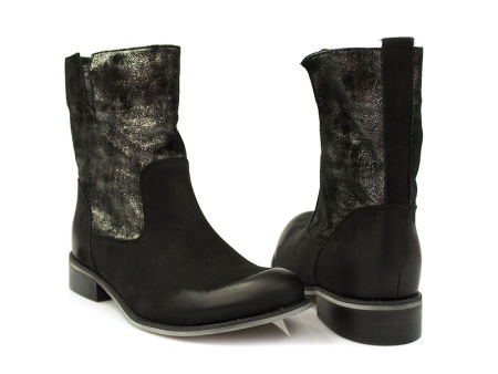 Czarne botki Carinii B4039