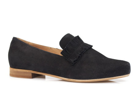 Czarne półbuty mokasyny Badura 6381 Rubi