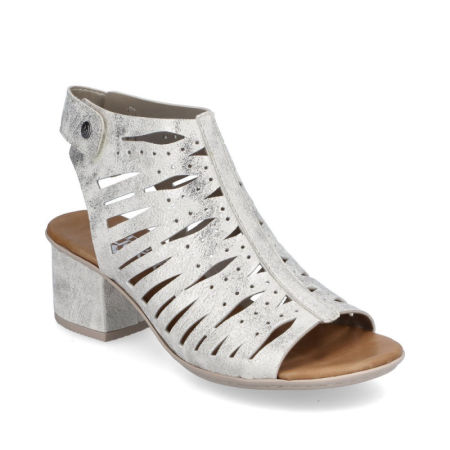 Ażurowe sandały odkryte botki Rieker 64676-60