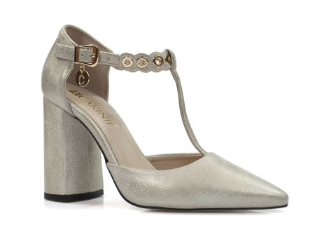 Złote półbuty czółenka Carinii b4393