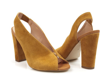 Rude czółenka odkryte sandały Sala 8070 1505