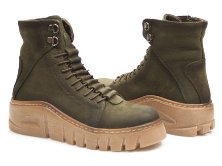 Zielone botki trzewiki Venezia G2351470K22 khaki