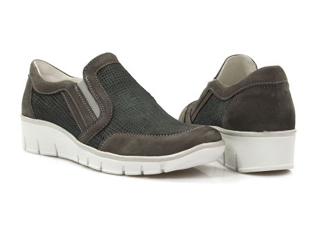 Szare półbuty Pollonus 5-0906