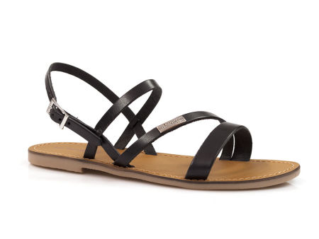 Czarne skórzane sandały Les Tropeziennes Baden