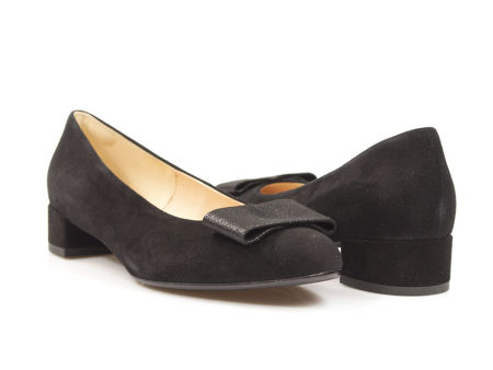 Czarne czółenka półbuty Krystad 80BB