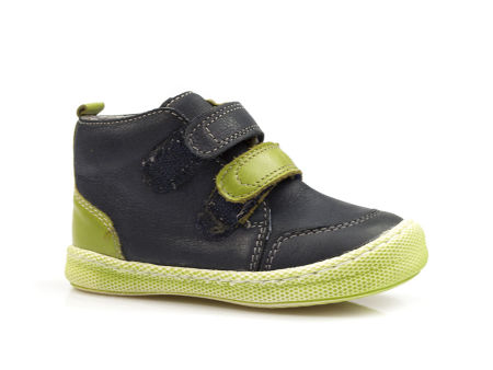 Granatowe skórzane półbuty chłopięce Mido Noster 245