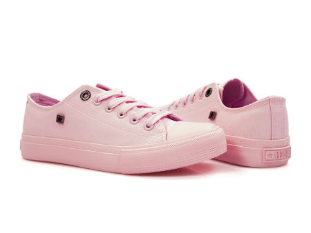 Różowe trampki damskie Big Star AA274028