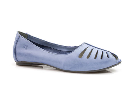 Niebieskie balerinki półbuty Maciejka 03497