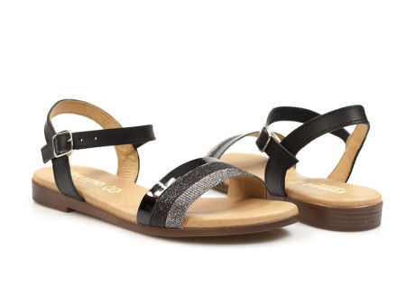 Czarne sandały Verano 9196