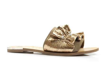 Złote klapki Nessi 19574