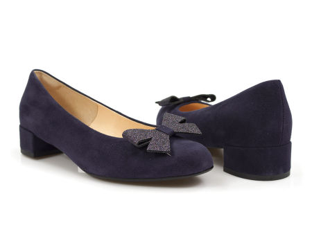Granatowe półbuty Krystad 80MK