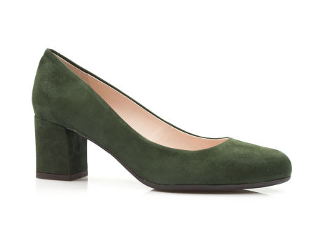 Zielone półbuty czółenka Bravo Moda 1672