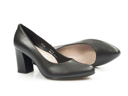 Czarne półbuty czółenka Sala 9214