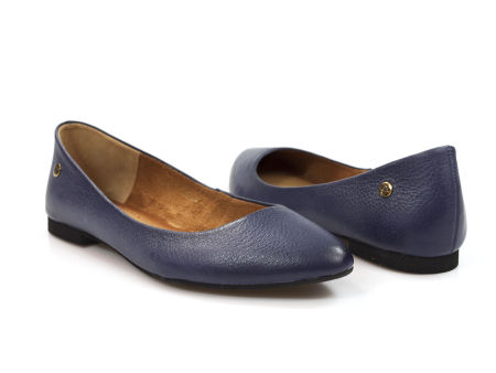 Granatowe balerinki czółenka Maciejka 4100S-17