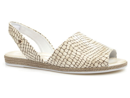 Beżowe sandały espadryle Lemar 40062