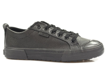 Czarne trampki damskie z ekoskóry Big Star GG274089