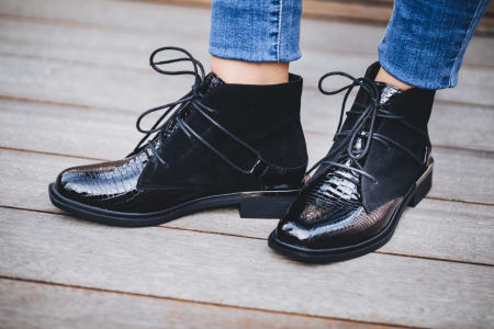 Czarne botki trzewiki Maciejka 04813-01