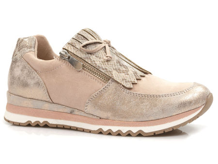 Różowe półbuty sneakersy Marco Tozzi 24702