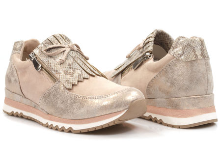 Różowe półbuty sneakersy Marco Tozzi 24702