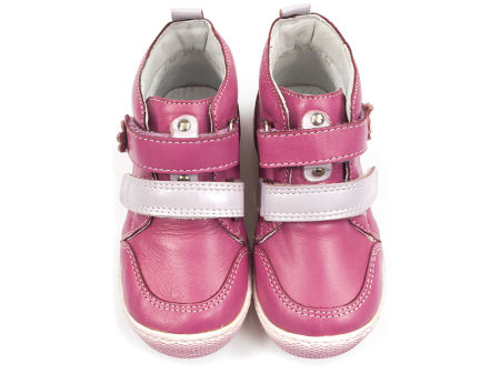 Różowe skórzane półbuty dziewczęce Mido Noster 245/A