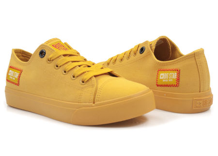 Żółte trampki tekstylne Big Star HH274134