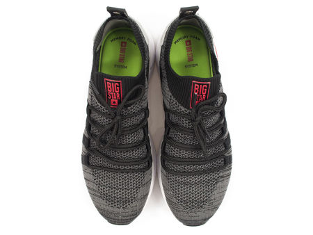 Szare półbuty damskie sportowe Big Star HH274532