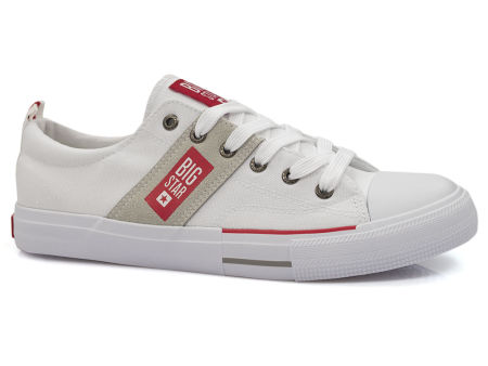 Białe trampki męskie tekstylne tenisówki Big Star HH174038