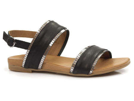 Czarne eleganckie sandały Venezia 030020684