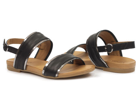 Czarne eleganckie sandały Venezia 030020684