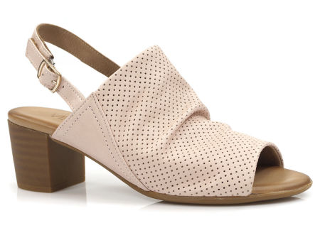 Różowe ażurowe sandały Venezia 022537