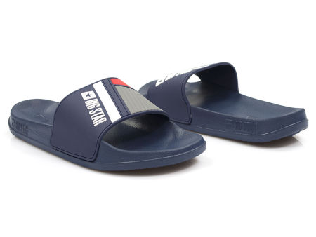 Granatowe klapki damskie Big Star HH274A019