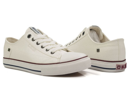 Białe trampki męskie z ekoskóry Big Star II174001