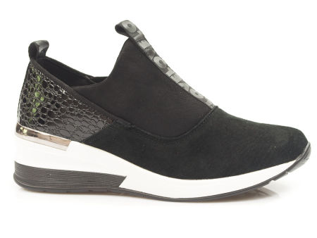 Czarne półbuty sneakersy Filippo DP1689