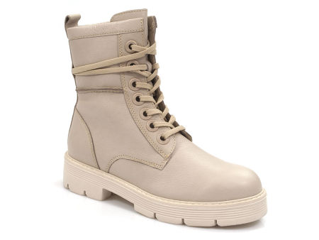 Beżowe glany trapery Marco Tozzi 25286