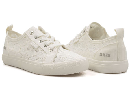 Białe trampki damskie Big Star W274925