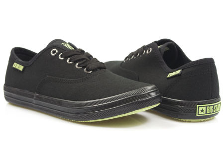 Czarne damskie trampki Big Star JJ274261 tenisówki