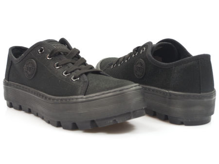 Czarne damskie trampki tekstylne Big Star JJ274489