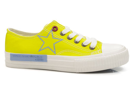 Żółte trampki tekstylne Big Star JJ274388