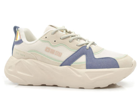 Beżowe półbuty sportowe sneakersy Big Star JJ274600