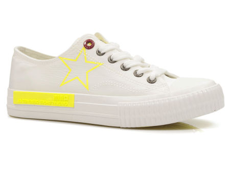 Białe trampki tekstylne Big Star JJ274384