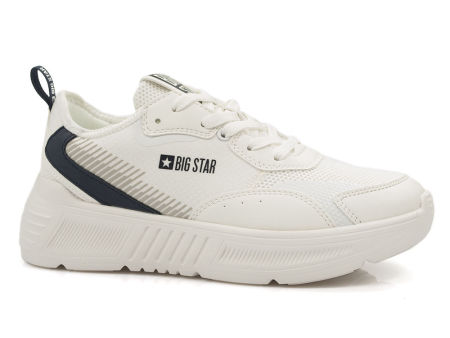Białe półbuty sportowe sneakersy Big Star JJ274596