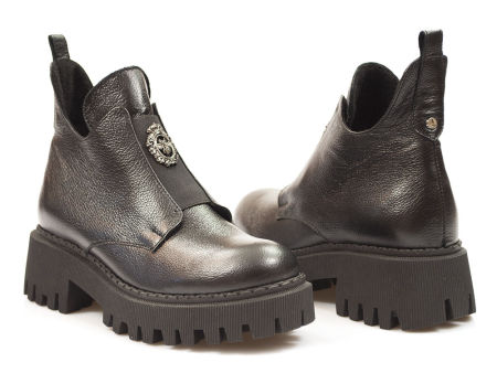 Botki trzewiki Lemar 60451 czarny